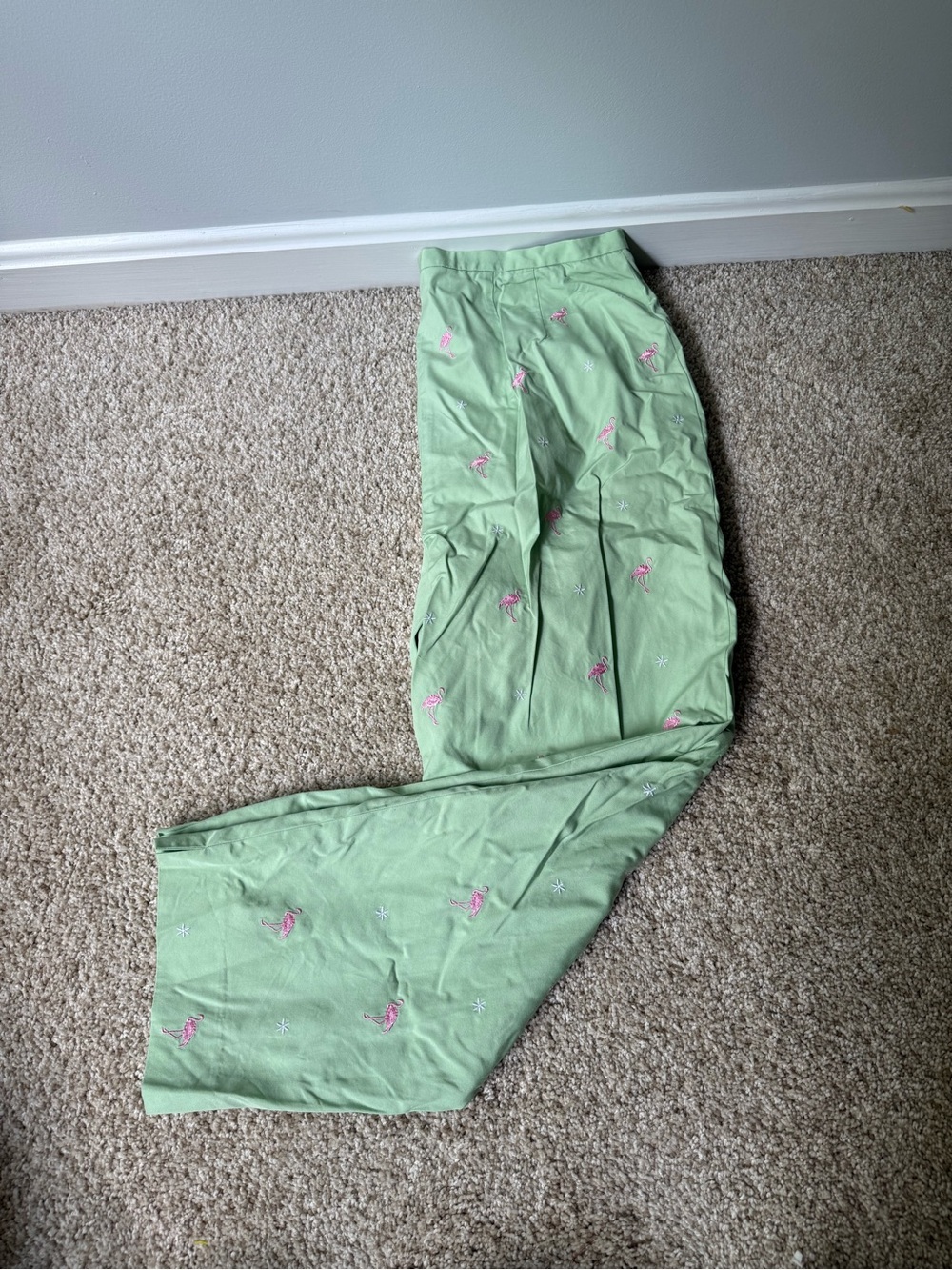 Brooks Brothers Light Green Flamingo Formal Pants